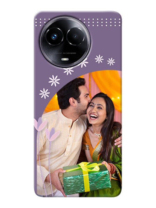 Custom Realme 11x 5G Phone covers for girls: lavender flowers design