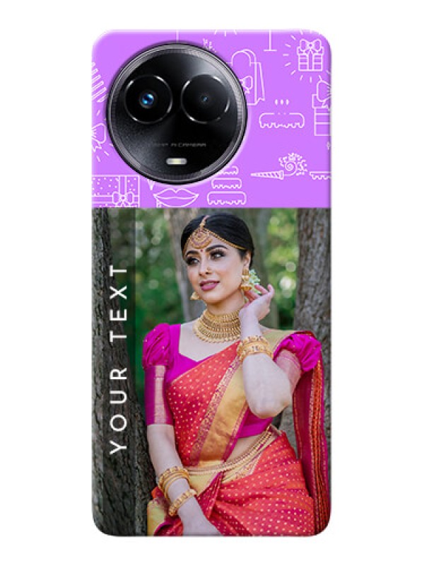 Custom Realme 11x 5G Personalized Phone Cases: Birthday Icons Design