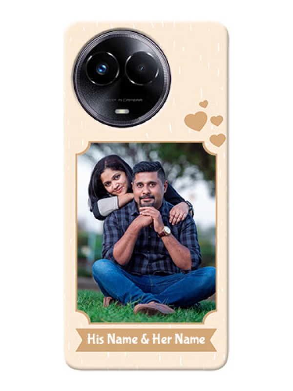 Custom Realme 11x 5G mobile phone cases with confetti love design