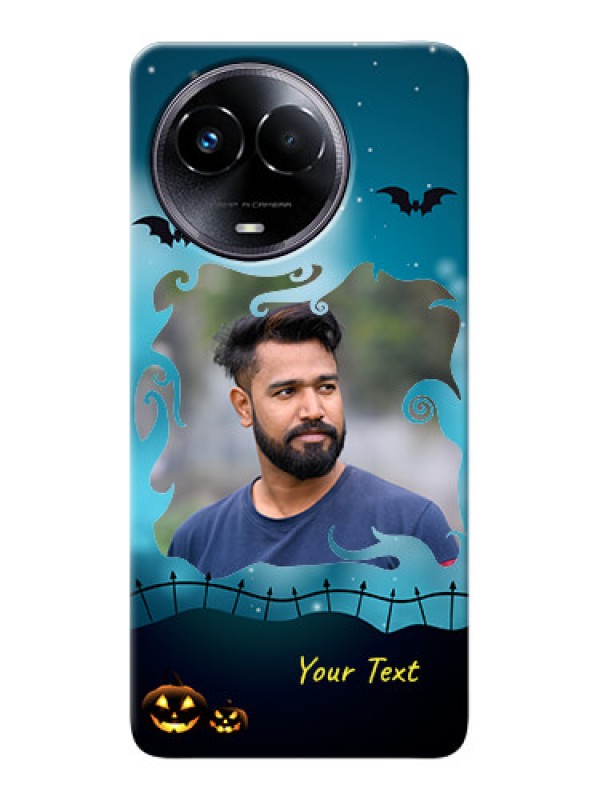 Custom Realme 11x 5G Personalised Phone Cases: Halloween frame design