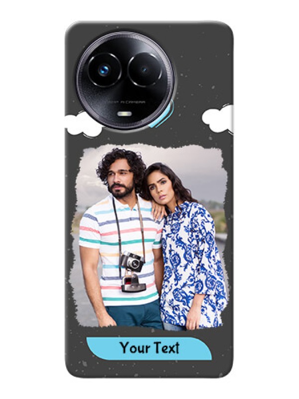 Custom Realme 11x 5G Mobile Back Covers: splashes with love doodles Design