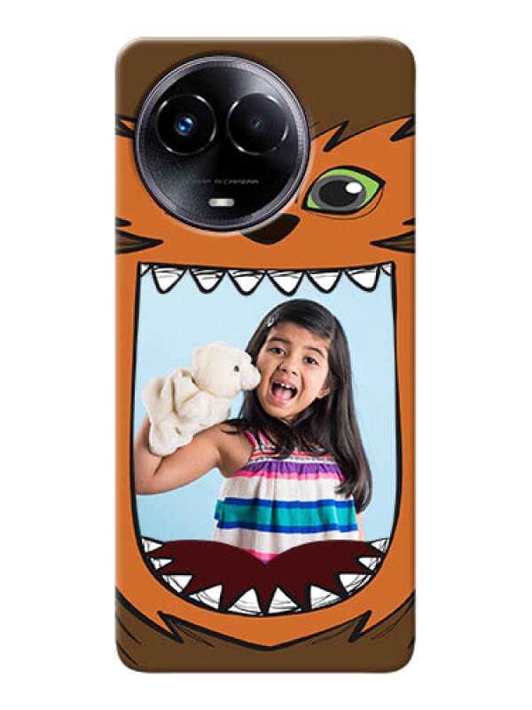 Custom Realme 11x 5G Phone Covers: Owl Monster Back Case Design