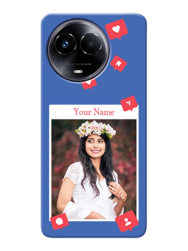 Custom Realme 11x 5G Custom Phone Case with Like Share And Comment Design