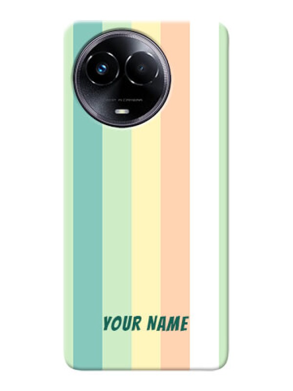 Custom Realme 11x 5G Photo Printing on Case with Multiwithcolour Stripes Design