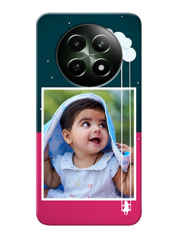 Custom Realme 12 5G custom phone covers: Cute Girl with Cloud Design