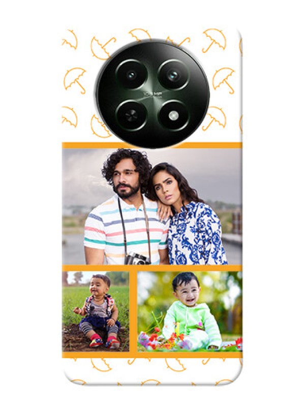 Custom Realme 12 5G Personalised Phone Cases: Yellow Pattern Design