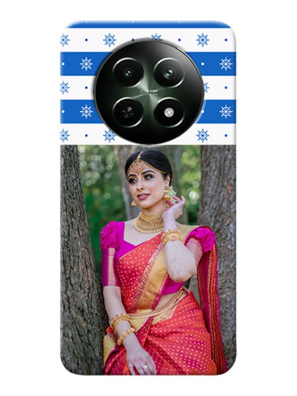 Custom Realme 12 5G custom mobile covers: Snow Pattern Design