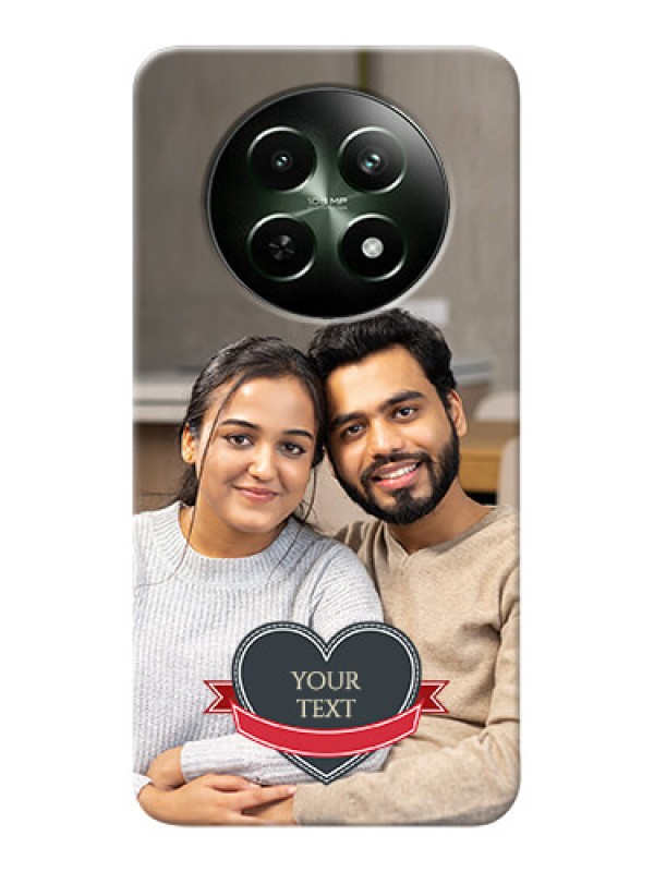 Custom Realme 12 5G mobile back covers online: Just Married Couple Design