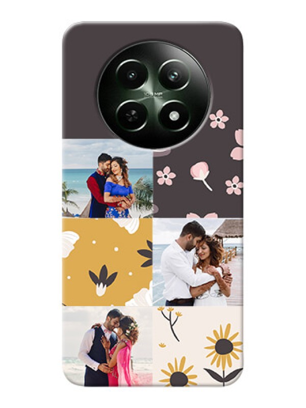 Custom Realme 12 5G phone cases online: 3 Images with Floral Design