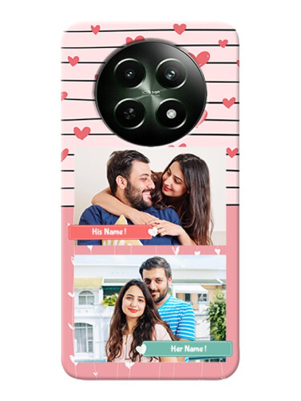 Custom Realme 12 5G custom mobile covers: Photo with Heart Design