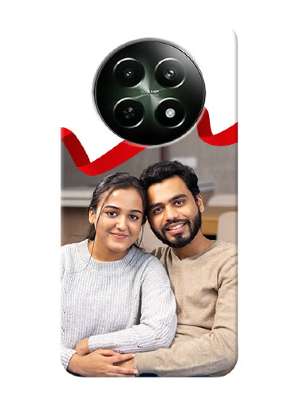 Custom Realme 12 5G custom phone cases: Red Ribbon Frame Design