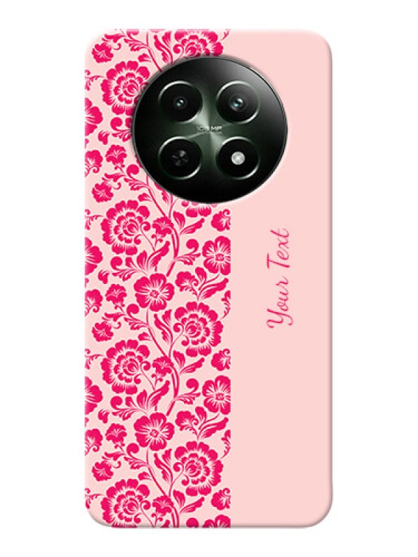 Custom Realme 12 5G Custom Phone Case with Attractive Floral Pattern Design