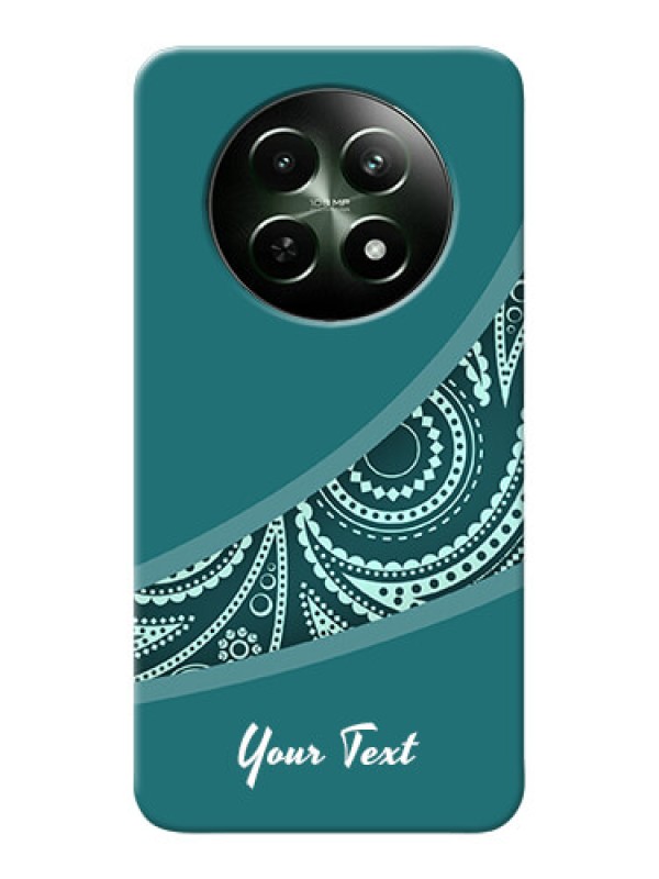 Custom Realme 12 5G Photo Printing on Case with semi visible floral Design