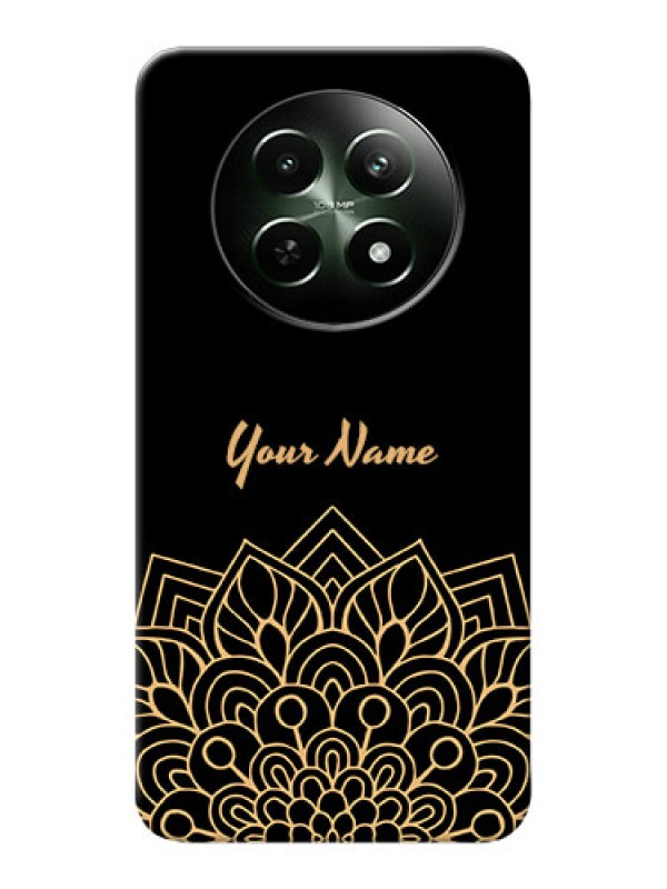 Custom Realme 12 5G Custom Phone Case with Golden mandala Design