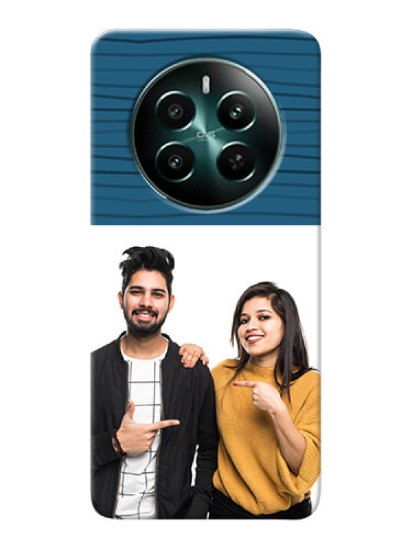 Custom Realme 12 Plus 5G Custom Phone Cases: Blue Pattern Cover Design