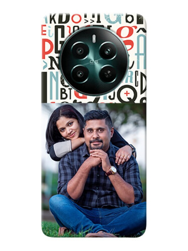 Custom Realme 12 Plus 5G custom mobile phone covers: Alphabet Design