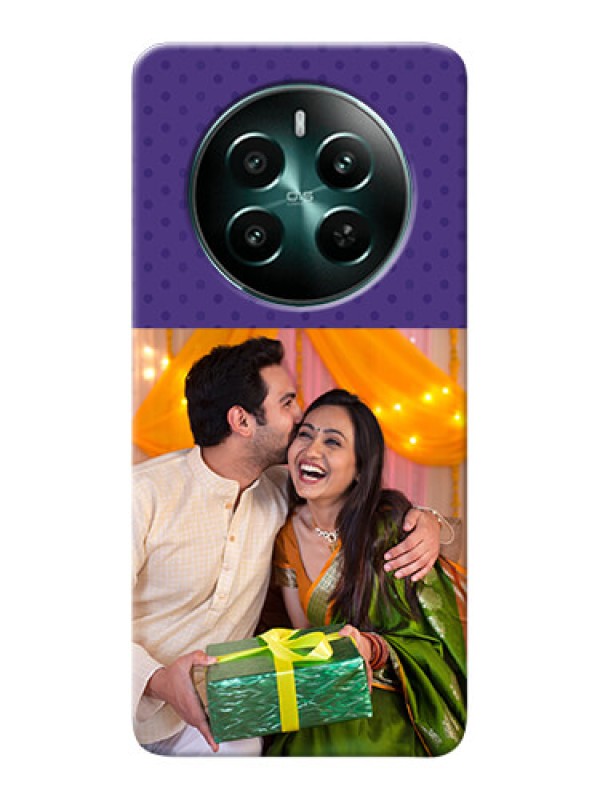 Custom Realme 12 Plus 5G mobile phone cases: Violet Pattern Design