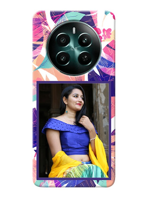 Custom Realme 12 Plus 5G Personalised Phone Cases: Abstract Floral Design