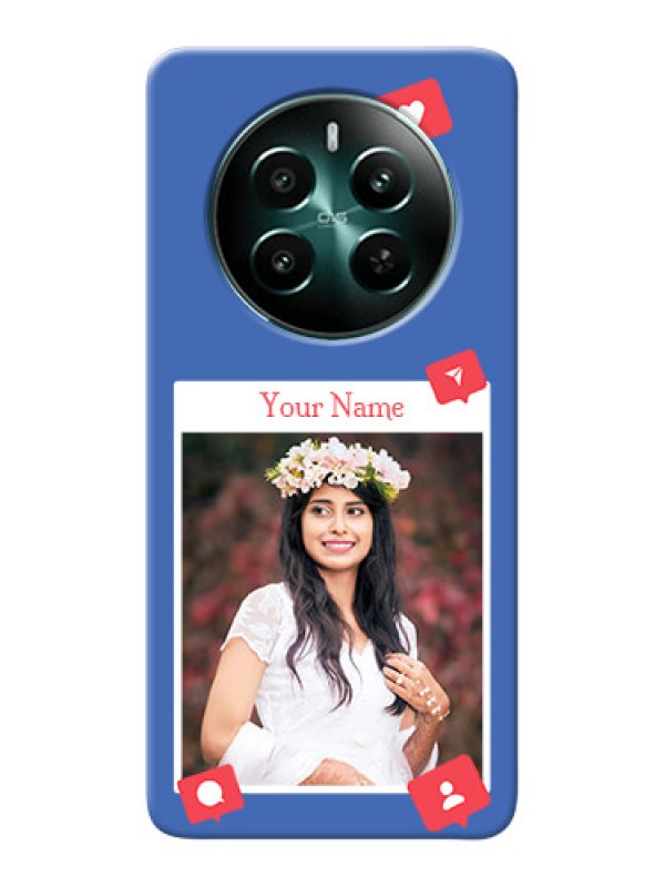 Custom Realme 12 Plus 5G Custom Phone Case with Like Share And Comment Design