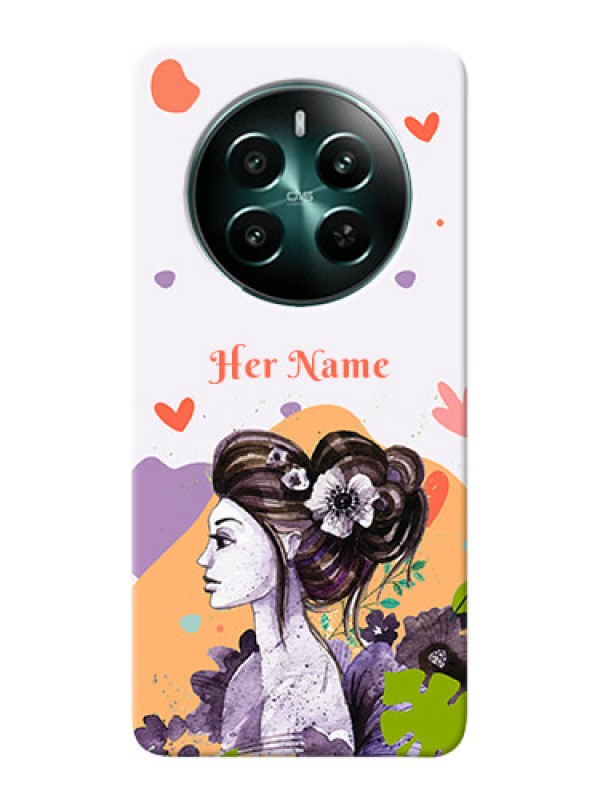 Custom Realme 12 Plus 5G Personalized Phone Case with Woman And Nature Design