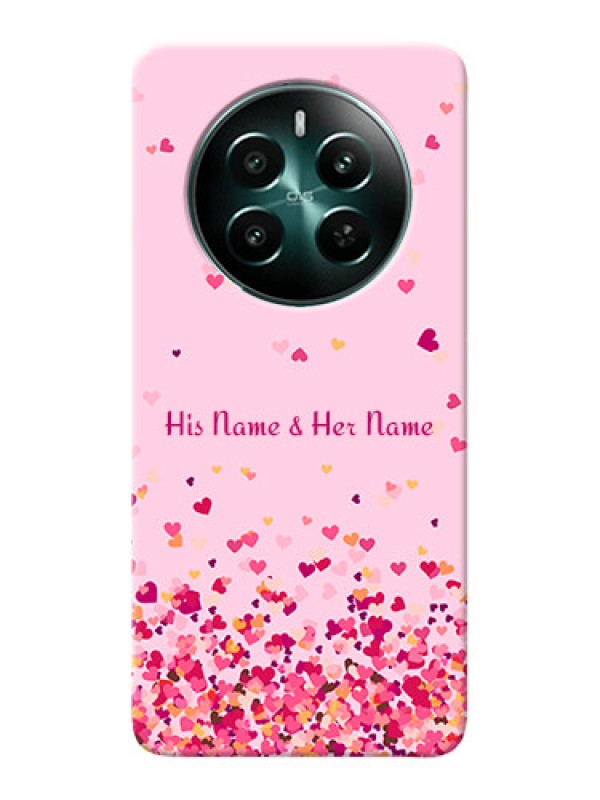 Custom Realme 12 Plus 5G Photo Printing on Case with Floating Hearts Design