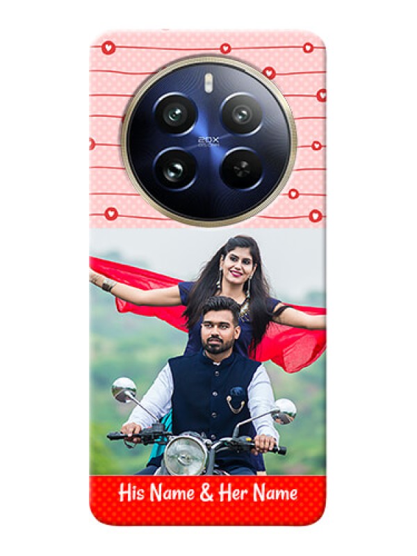 Custom Realme 12 Pro 5G Custom Phone Cases: Red Pattern Case Design