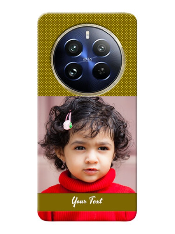 Custom Realme 12 Pro 5G custom mobile back covers: Simple Green Color Design