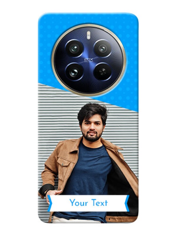 Custom Realme 12 Pro 5G Personalized Mobile Covers: Simple Blue Color Dotted Design