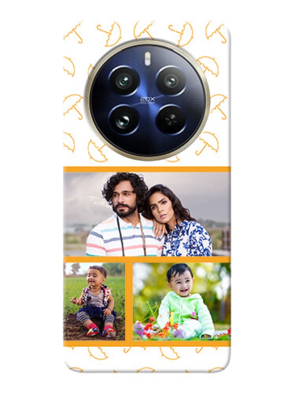 Custom Realme 12 Pro 5G Personalised Phone Cases: Yellow Pattern Design