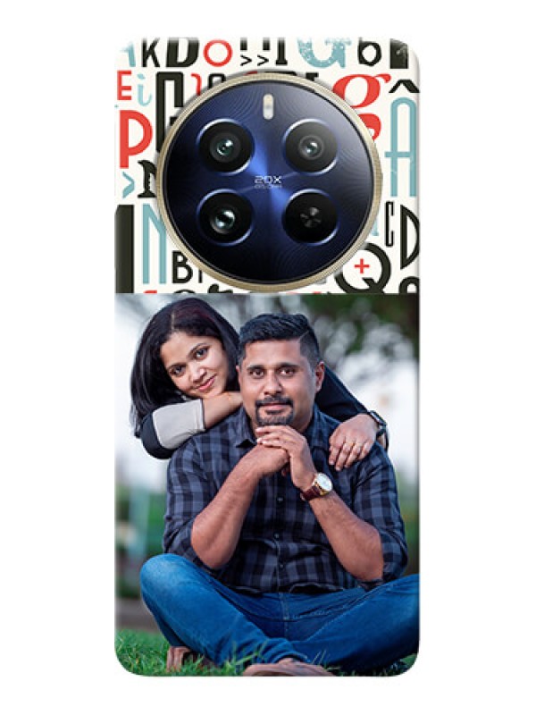 Custom Realme 12 Pro 5G custom mobile phone covers: Alphabet Design