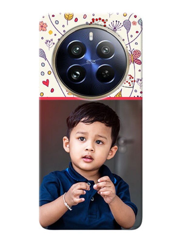 Custom Realme 12 Pro 5G phone back covers: Premium Floral Design