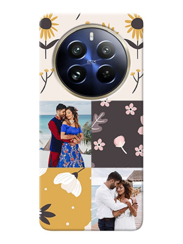 Custom Realme 12 Pro 5G phone cases online: 3 Images with Floral Design