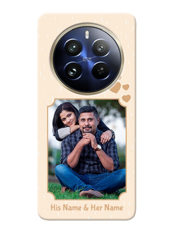 Custom Realme 12 Pro 5G mobile phone cases with confetti love design