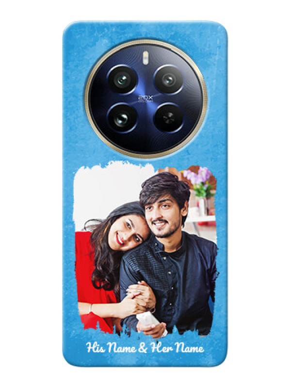 Custom Realme 12 Pro 5G custom mobile cases: Blue Color Vintage Design