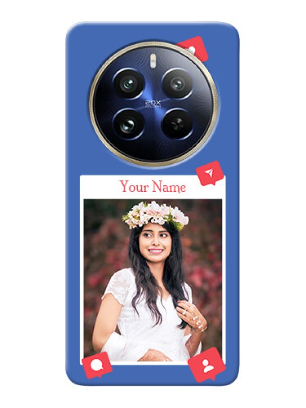 Custom Realme 12 Pro 5G Custom Phone Case with Like Share And Comment Design