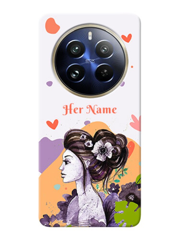 Custom Realme 12 Pro 5G Personalized Phone Case with Woman And Nature Design