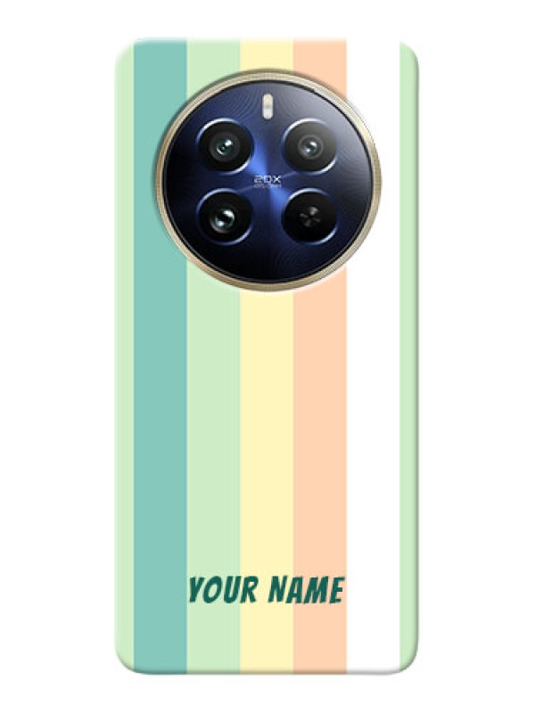 Custom Realme 12 Pro 5G Photo Printing on Case with Multiwithcolour Stripes Design