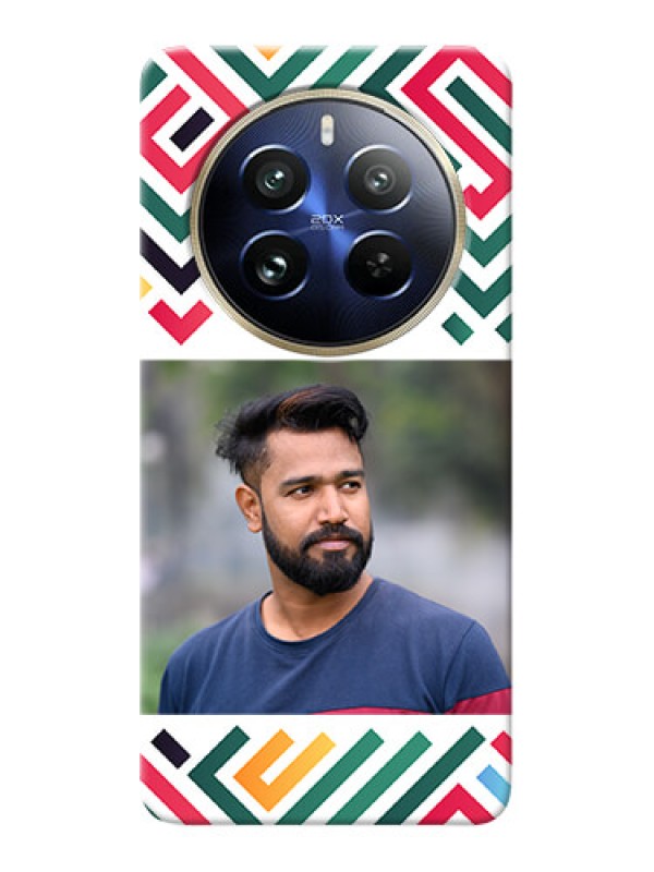 Custom Realme 12 Pro 5G Personalized Phone Case with Colorful Maze Pattern Design