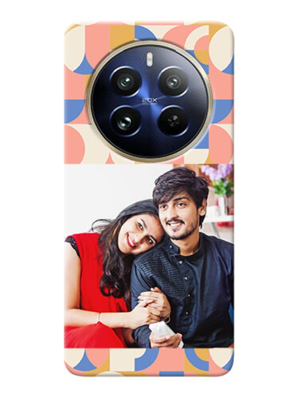 Custom Realme 12 Pro 5G Photo Printing on Case with Semiwithcircle Maze Pattern Design