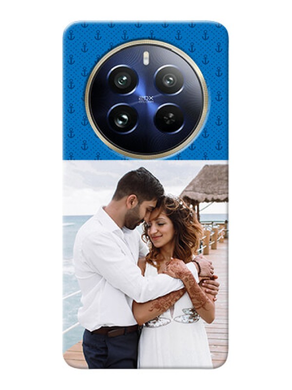 Custom Realme 12 Pro Plus 5G Mobile Phone Covers: Blue Anchors Design