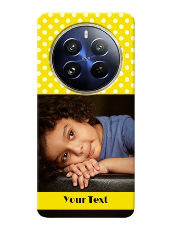 Custom Realme 12 Pro Plus 5G Custom Mobile Covers: Bright Yellow Case Design