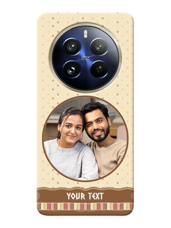 Custom Realme 12 Pro Plus 5G Mobile Cases: Brown Dotted Mobile Case Design