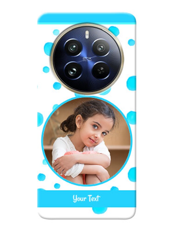 Custom Realme 12 Pro Plus 5G Custom Phone Covers: Blue Bubbles Pattern Design