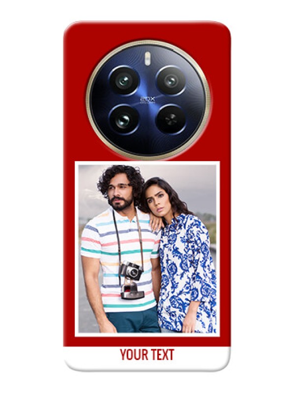 Custom Realme 12 Pro Plus 5G mobile phone covers: Simple Red Color Design