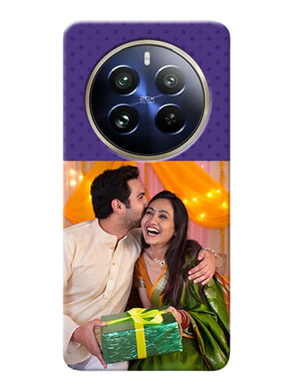 Custom Realme 12 Pro Plus 5G mobile phone cases: Violet Pattern Design