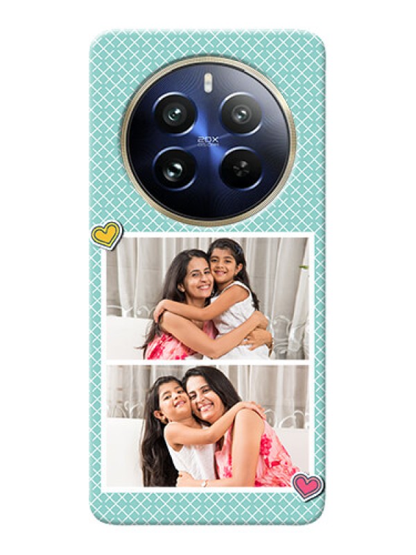 Custom Realme 12 Pro Plus 5G Custom Phone Cases: 2 Image Holder with Pattern Design