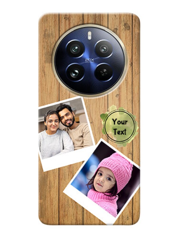 Custom Realme 12 Pro Plus 5G Custom Mobile Phone Covers: Wooden Texture Design