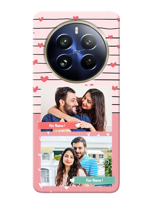 Custom Realme 12 Pro Plus 5G custom mobile covers: Photo with Heart Design