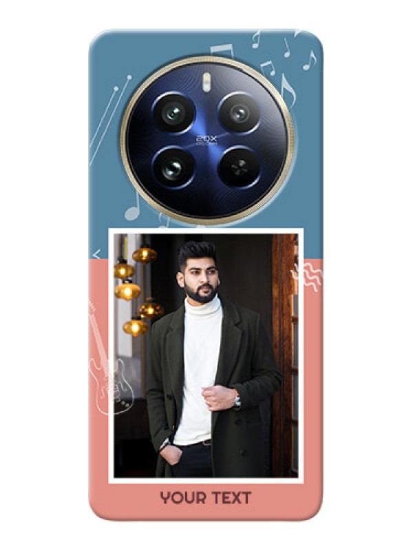 Custom Realme 12 Pro Plus 5G Phone Back Covers with Color Musical Note Design