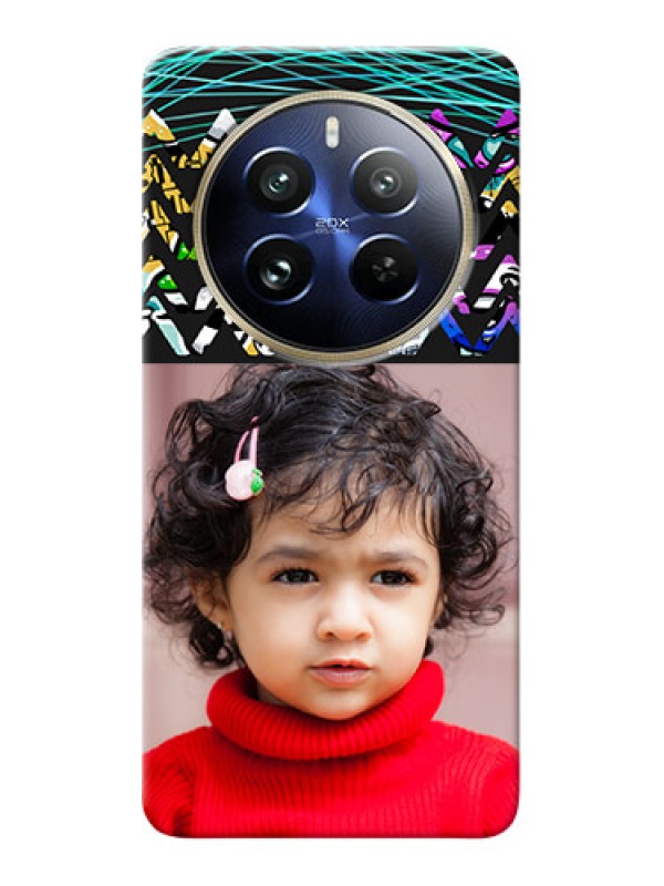 Custom Realme 12 Pro Plus 5G personalized phone covers: Neon Abstract Design